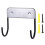 Ironing Board Holder Wall Mount Rack with Double Hooks Heavy Duty Space Saving Storage Hanger 1