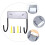 Ironing Board Holder Wall Mount Rack with Double Hooks Heavy Duty Space Saving Storage Hanger 2