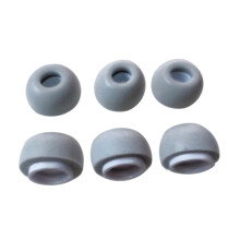 Embouts ergonomiques pour écouteurs, housse en mousse à-Gris