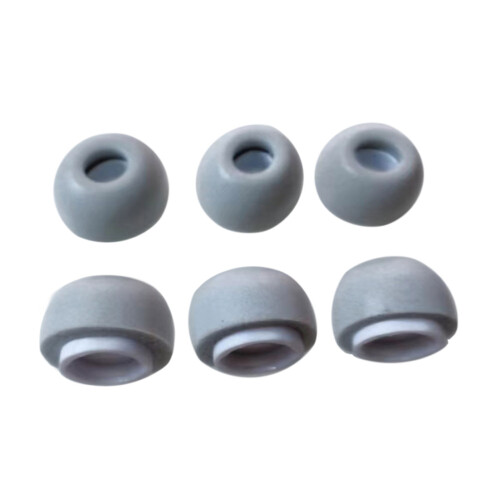 Embouts ergonomiques pour écouteurs, housse en mousse à-Gris