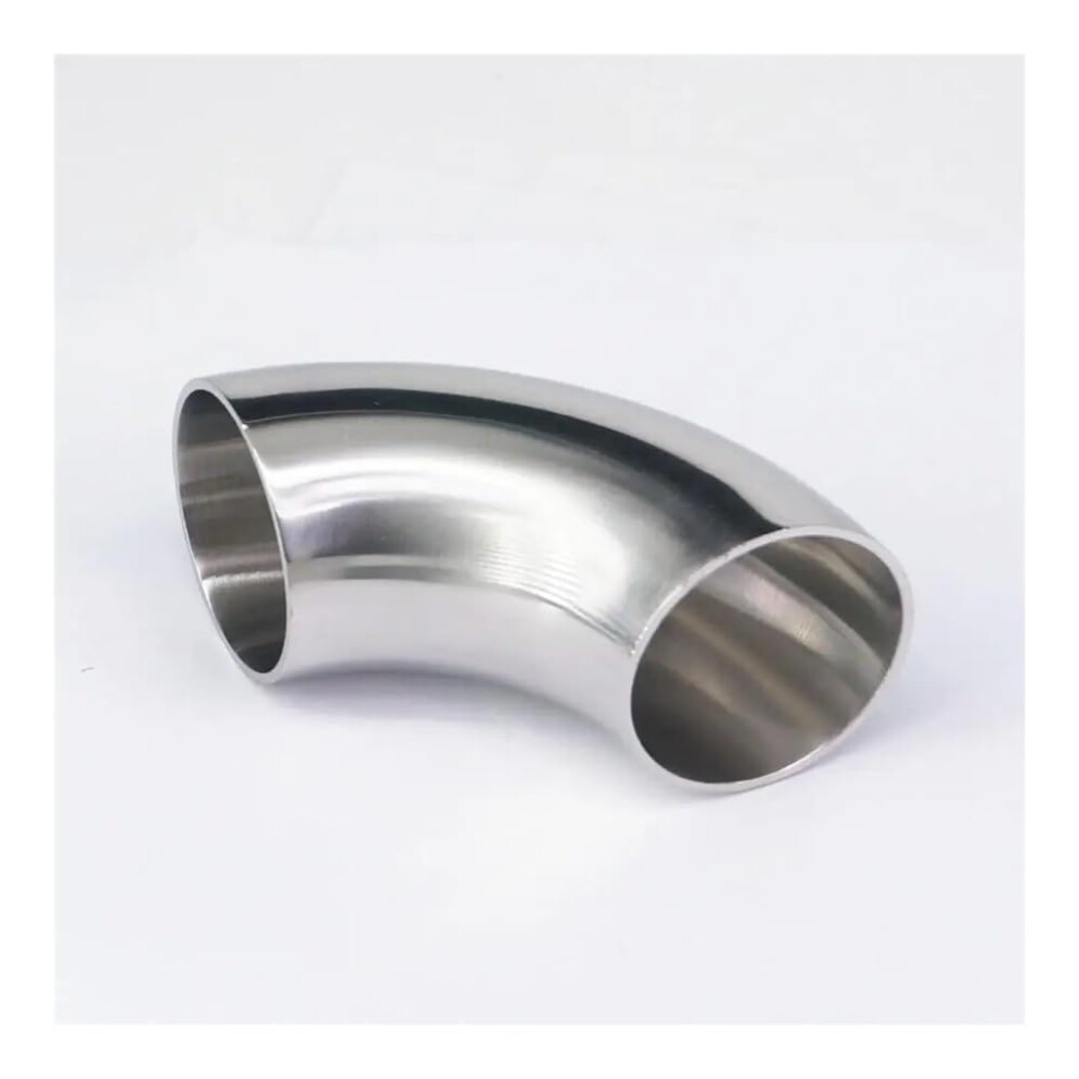 304 Stainless Steel 90 Elbow Pipe Fitting 39Mm Id 42Mm Od Corrosion Resistant Seamless Weld 9365049041546