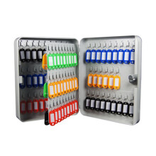 Wall Mount Key Cabinet 105Position Key Holder For Home Office, Secure Key And Card Storage, White 24x30x8cm