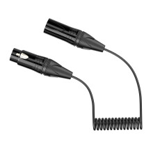 Câble 3 broches mâle à femelle, câble enroulé pour micro,