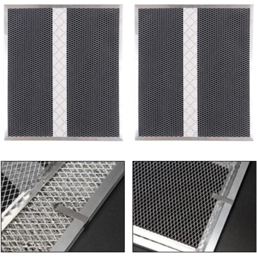 airflow, 2piece filter set, compatible with Broan/HPF36 range hood models 1