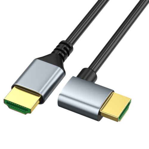 2.1-Version Videokabel 8K 60 Hz mit-50cm Geradeaus nach links