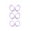 Flexible Ergonomic Earbud Tips Covers Protector Case-Purple 1