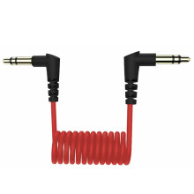 Coiled USB C To USB C Microphone Cable For-Three poles to three