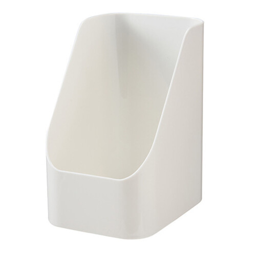 White Plastic Makeup Brush Holder Organizer for Vanity and Bathroom 2