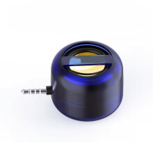 Mini Speaker 3.5mm White/Blue/Black Portable for Mobile-Blue