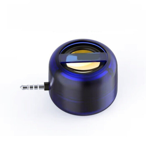 Mini Speaker 3.5mm White/Blue/Black Portable for Mobile-Blue
