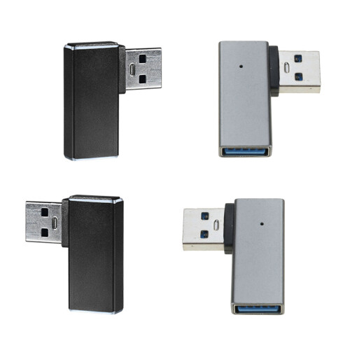 Right Angle USB Connector Adapter USB3.0-Bend left No lights 2