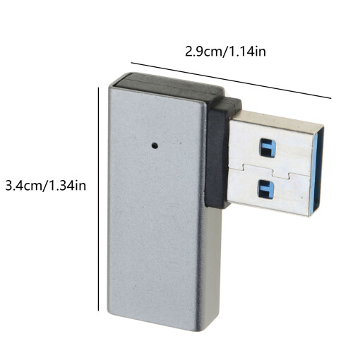 Portable USB 3.0 Converter Right Angle-Bend right No lights 1