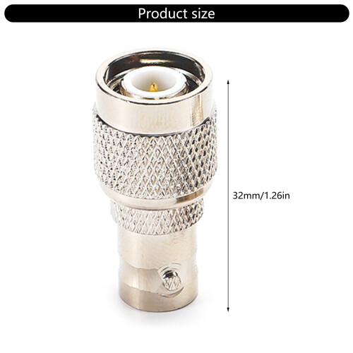 Portable TNC to BNC Coaxial Adapter Conversion Connector 2