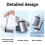 Adaptateur USB Type C court vers USB 3.0 mâle-USB3.0 vers Type-C 2