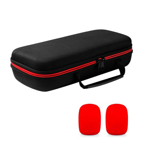 EVA – étui de rangement pour microphone, housse en éponge-Rouge