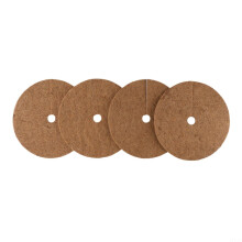 Coconut Mulch Mats 25cm Round Plant Protection Discs for Weed Control and Moisture Retention