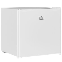 HOMCOM 46L Counter Top Fridge with Chiller Box Mini Fridge for Bedrooms Cream