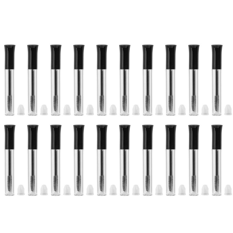 Eyelash Serum Container For DIY Cosmetics Bottle Travel Size Eyelash Brushes Refillable Empty Mascara Tube With Rubber Insert Castor Oil Application T