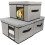 Toy Storage Box Organizer, Stackable & Foldable Design with Clear Window, Waterproof and Protects Items from Moisture, Decorative Storage Boxes with L 1