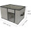 Toy Storage Box Organizer, Stackable & Foldable Design with Clear Window, Waterproof and Protects Items from Moisture, Decorative Storage Boxes with L 2