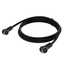 S Video Mini DIN 9-pins mannelijke kabel voor-1,8m dubbele bocht