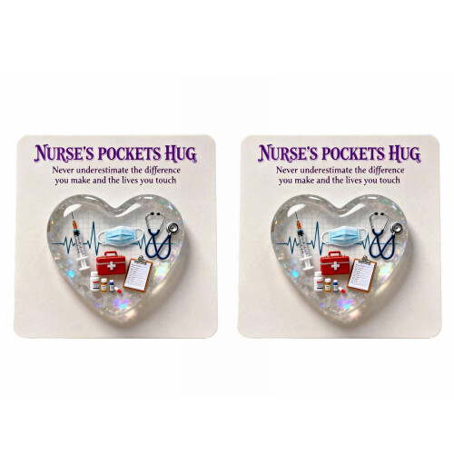 Multifunktionale Acryl-Taschenkarte „Krankenschwester-2PCS A