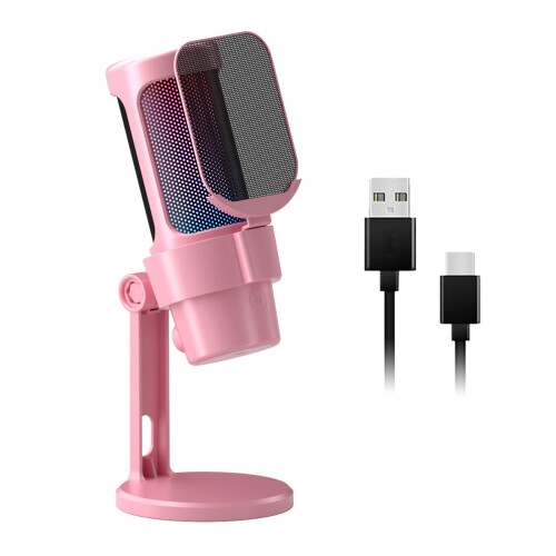 USB-condensatormicrofoon 192 kHz/24 bit met-roze