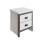 Boston 2 Drawer Bedside Table White Cabinet 2