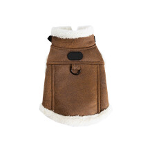 Warm Brown Cats Vest Winter Fleece Clothing Soft- XL