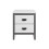Boston 2 Drawer Bedside Table White Cabinet 3