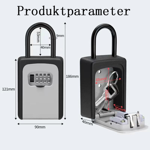 Κλειδαριά με συνδυασμό Resettable4Digit, σώμα από κράμα ψευδαργύρου υψηλής ασφαλείας, 1