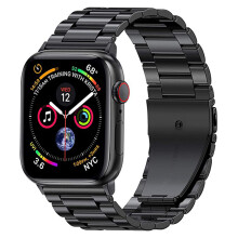 Banda Miotail Cruach Dhosmálta Apple Watch do 38mm40mm41mm, Dromchla Scuabtha Neamhlonrach Cruach Dhosmálta Préimhe304 le Dromchla Snasta Snasta