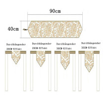 Elegant Table Linen, Chic Home Decoration Vintage Lace Design Floral Pattern Machine Washable Rectangular Tablecloth For Café And Wedding Decor,