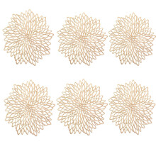 Geperste vinyl placemats voor lagere temperaturen, rekbaar materiaal voor een aanpasbare pasvorm, elegante uitstraling, antislip, bijpassende set,