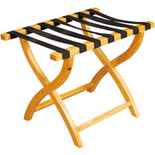 Foldable luggage rack made of solid wood for hotels, living rooms, and bedrooms