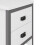Boston 2 Drawer Bedside Table White Cabinet 4
