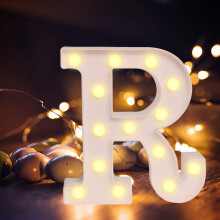 Alfabet luminos și elegant, lumini LED cu litere tip marchiu pentru decorarea petrecerilor acasă, litere din polipropilenă eficiente energetic cu
