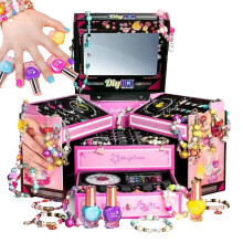 Charm Bracelet Making Kit Kids Jewelry Making Sets Creative Handmade Jewelry Box for Making Bracelets, Earrings, and Necklaces