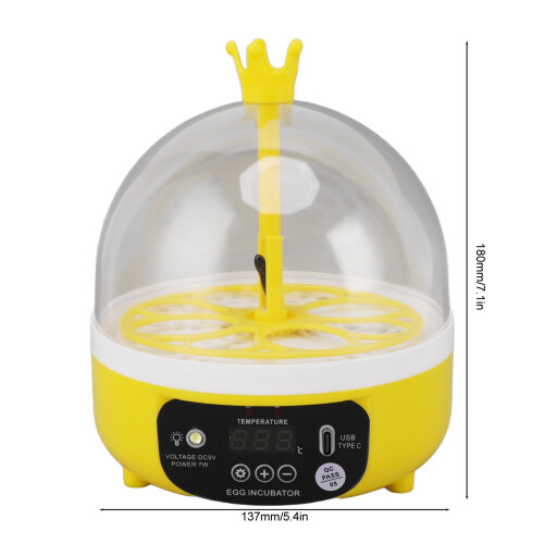 Portable 4-Egg Incubator for Duck & Chicken with Auto Features 1