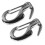 2 Pcs Stainless Steel Spring Hooks 65mm Rust-Resistant Marine Hardware 12