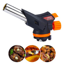 Butane Torch with Adjustable Flame Control for Cooking, Baking, BBQ and Camping