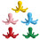 Cute Octopuses Shape Cups Holder Drying Rack Home Decors-Yellow 2