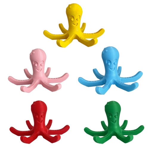 Octopuses Cup Holder Rack For Kitchen Sink Area Dries-Pink 1