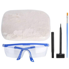 (As show, One size) Dinosaur Digging Fossil Kit Lifelike Dinosaur Skeleton Model Toys Kid's Dinosaur DIY ModelChampsosaurus