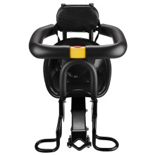 Bike Saddle Solid Plastic Seat Back Rest With Aluminum Alloy Bracket, Fits 1.11.5in Tube, Ages 8M7Y, Under 25Kg