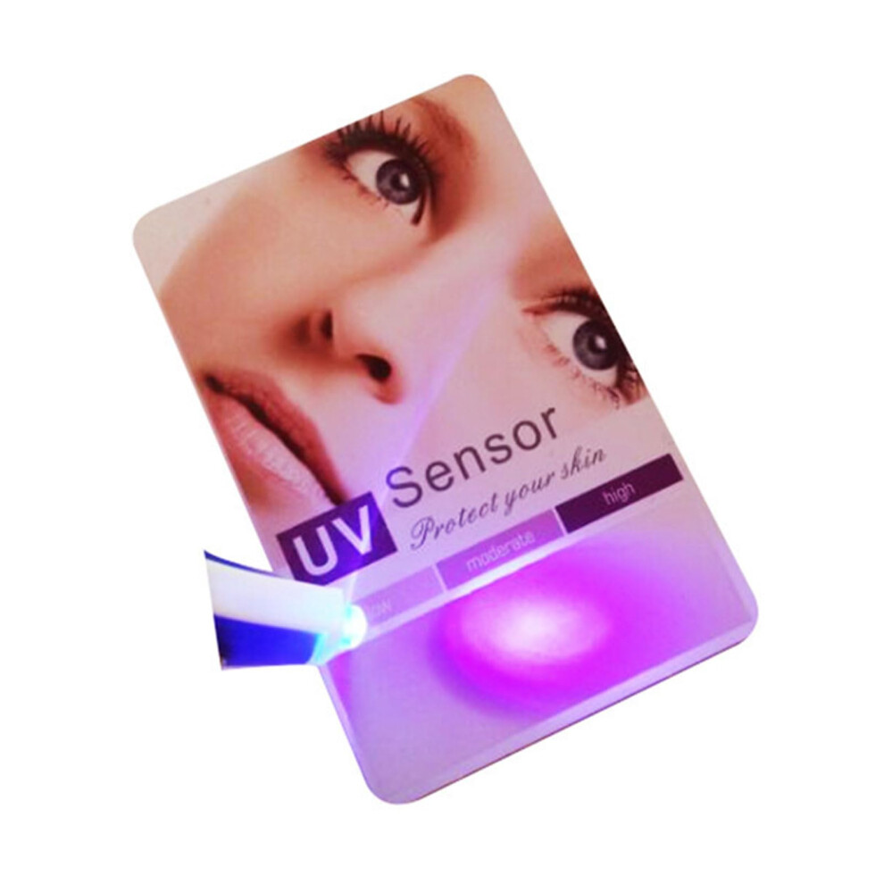 UV Test Card UV Intensity Tester UVB Sensor Portable UV Tester Detector Card for Testing Sunglasses Reusable Radiations