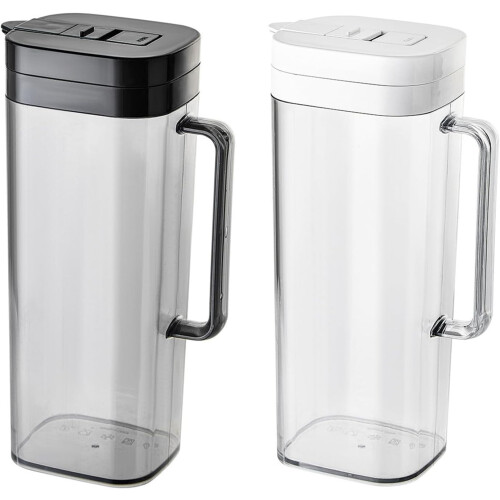 Water Pitcher with Lid, 2000ml Leakproof Cold Brew Tea Pot for Refrigerator Drinks 2