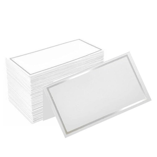 Wedding Place Cards (Silver), 50 pieces