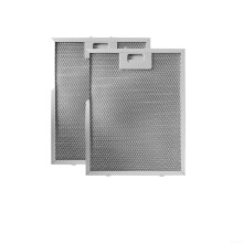 Aluminium Grease Filter for Cooker Hood Compatible with Most Cooker Hoods Durable and Easy to Clean 230 x 260 x 9mm (Pack of 2)