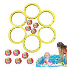 Pool Ball Throwing Game Swimming Pool Toy for Adults and Children Lightweight Colorful Water Toy for Holidays, Birthday, Children's Day